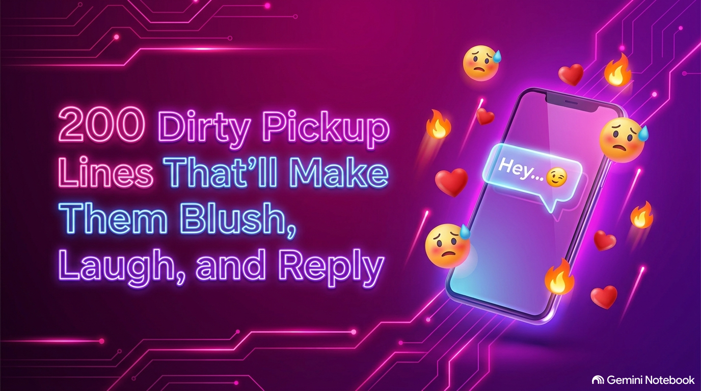 200 Dirty Pickup Lines That’ll Make Them Blush, Laugh, and Reply (Complete Masterclass)