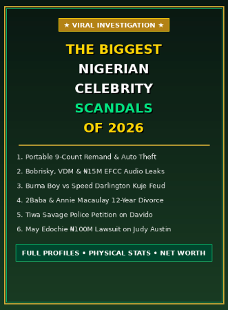 The Biggest Nigerian Celebrity Scandals of 2026: Every Shocking Story Ranked: Real Names