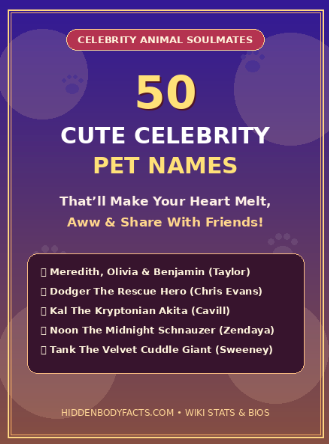 50 Cute Celebrity Pet Names That’ll Make Your Heart Melt, Aww, and Share